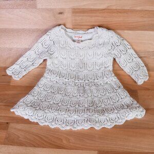 Cat & Jack crochet style 12 Month dress